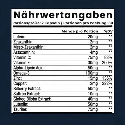 Melinvita 15-in-1 Fortschrittliche Formel für die Augen