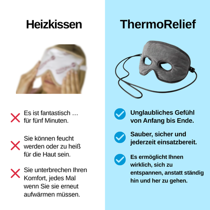 ThermoRelief™ Maske – Befreien Sie verstopfte Nasennebenhöhlen in nur 15 Minuten.