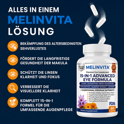 Melinvita 15-in-1 Fortschrittliche Formel für die Augen